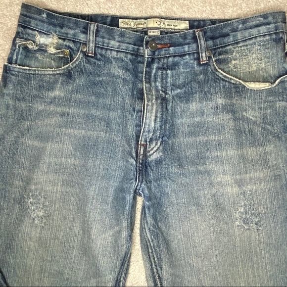 FLYP Men's Straight Leg Distressed Jeans 34 x 32 - Picture 2 of 10